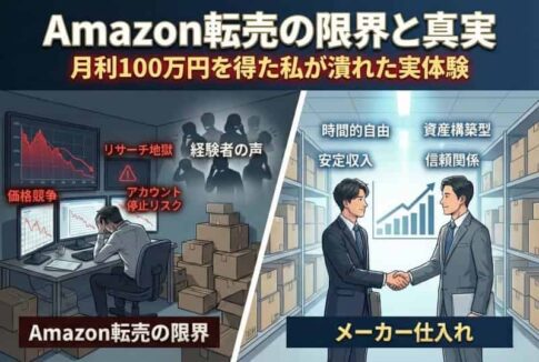 Amazon転売よりメーカー仕入れ(AI活用により自社制作)