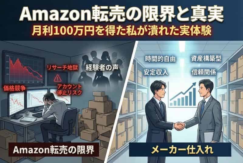 Amazon転売よりメーカー仕入れ(AI活用により自社制作)