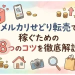 「メルカリ せどり コツ」のアイキャッチ画像：自社制作