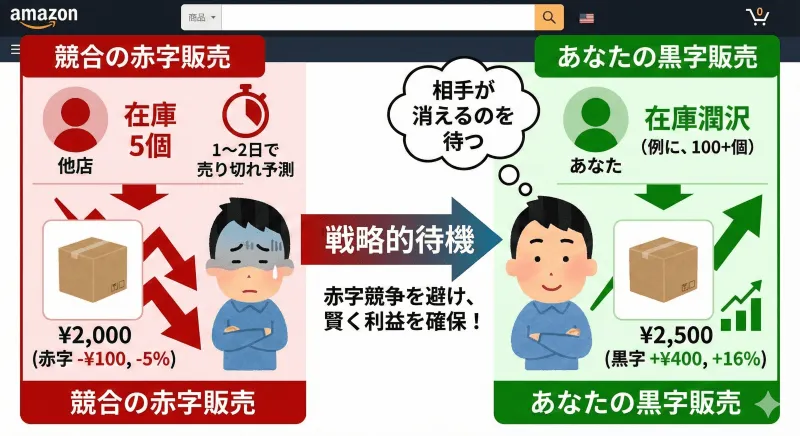 Keepaの使い方:相手の在庫数を把握できれば取れる戦略の幅が広がる:自社制作