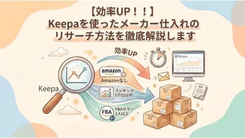 「メーカー仕入れ リサーチ」のアイキャッチ画像：自社制作