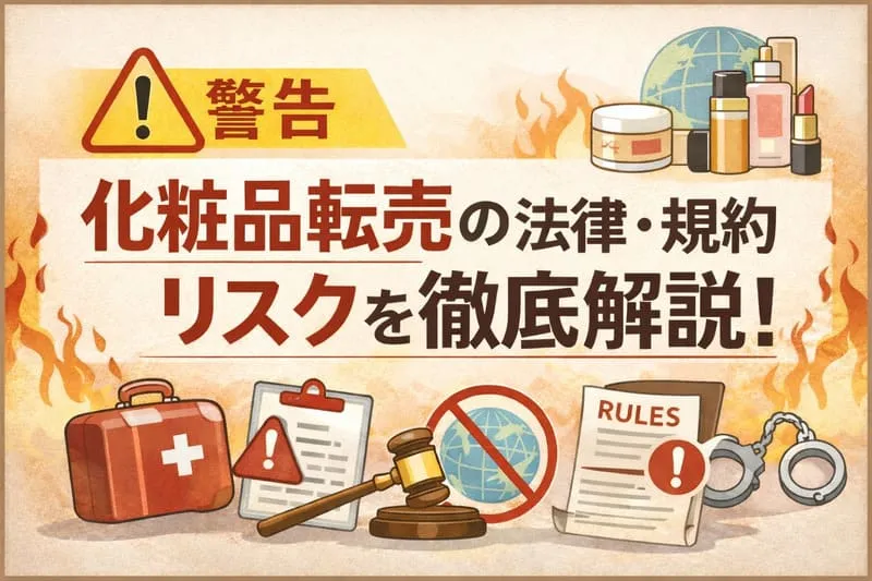 化粧品転売のアイキャッチ画像：自社制作