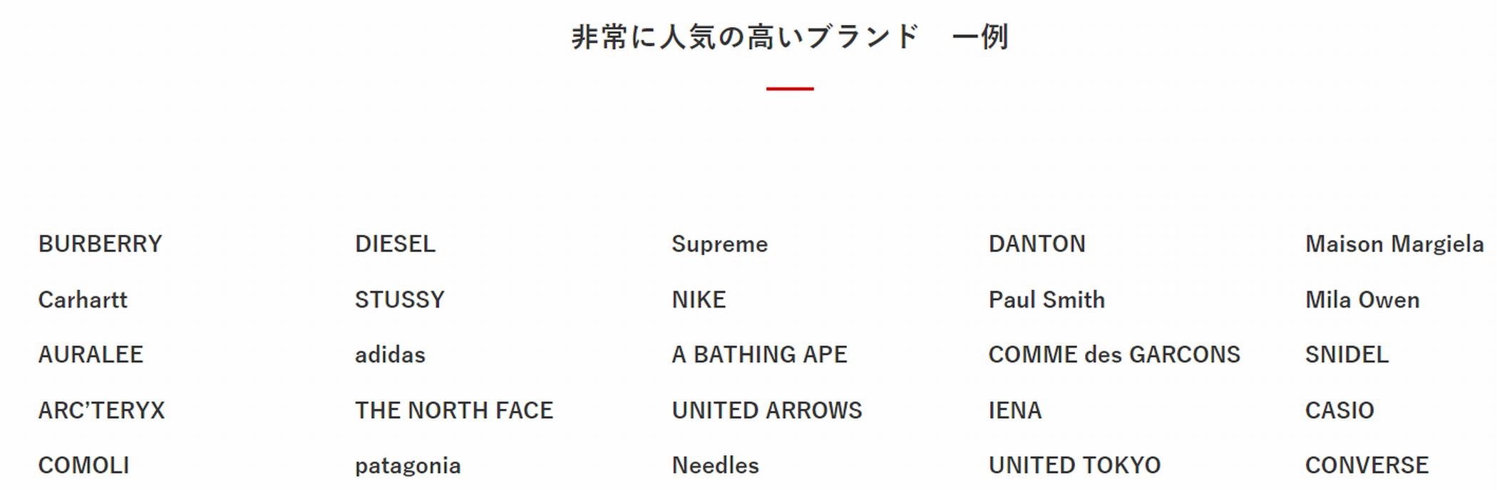 セカンドストリートせどりでは人気ブランドを狙う