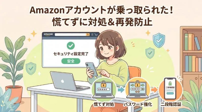 Amazonアカウント乗っ取り対処法と再発防止方法