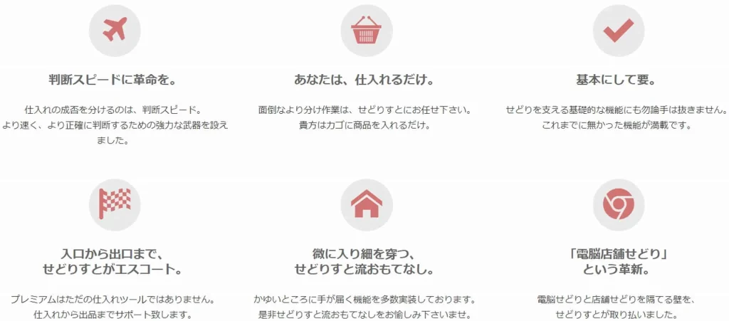 せどりすとプレミアムの機能