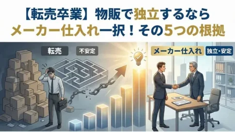 「物販 独立」のアイキャッチ画像:自社制作